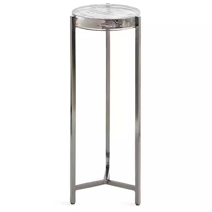 Hot Kirklands Home Round Pewter Aguilar Accent Table