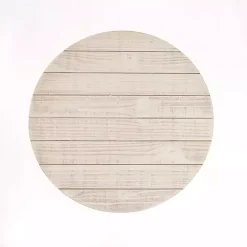 Kirklands Home Round Savannah Wood and Metal C-Table White