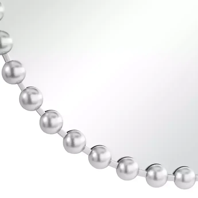 Online Kirklands Home Round Silver Beaded Wall Mirror