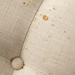 Outlet Kirklands Home Round Cepheus Tufted Ottoman Tan