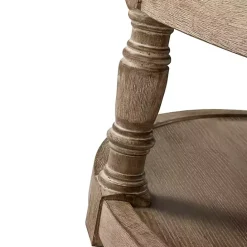 Outlet Kirklands Home Round Cepheus Tufted Ottoman Tan