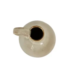 Discount Kirklands Home Round Oversized Handle Jug Vase Tan