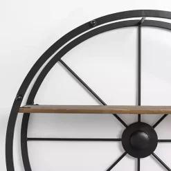 Clearance Kirklands Home Round Wagon Wheel Wall Shelf