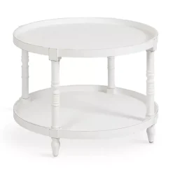 Best Kirklands Home Round Bellport Coffee Table White