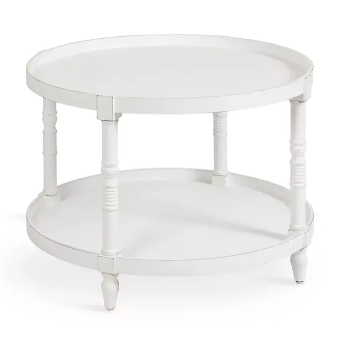Best Kirklands Home Round Bellport Coffee Table White