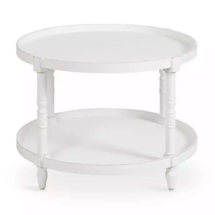 Best Kirklands Home Round Bellport Coffee Table White