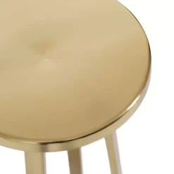 Sale Kirklands Home Round Zia Metal Accent Table Gold