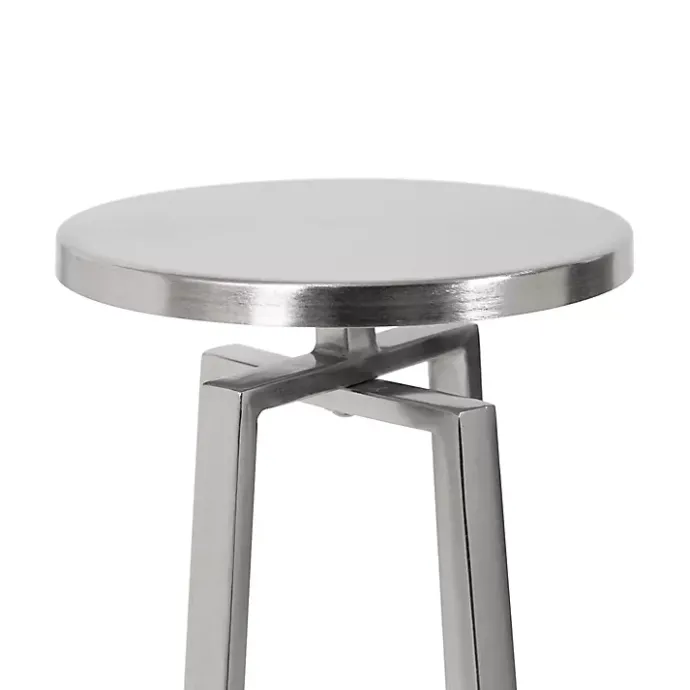 Sale Kirklands Home Round Zia Metal Accent Table Silver