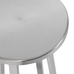 Sale Kirklands Home Round Zia Metal Accent Table Silver