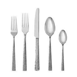 Best Kirklands Home Rover Silver Hammered 20-pc. Flatware Set