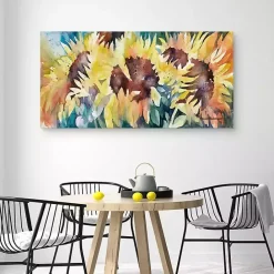 Outlet Kirklands Home Row of Sun Light Canvas Art Print Multi