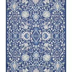 Best Kirklands Home Royal Blue Floral Motif Area Rug, 8x10