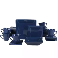 Outlet Kirklands Home Royal Squared 30-pc. Dinnerware Set Blue