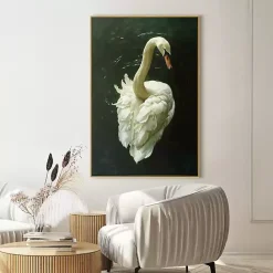 Best Kirklands Home Royal Swan Framed Canvas Art Print