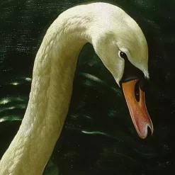 Best Kirklands Home Royal Swan Framed Canvas Art Print