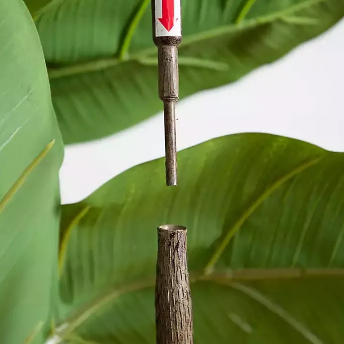 Clearance Kirklands Home Rubberwood Tree in Planter, 6 ft.