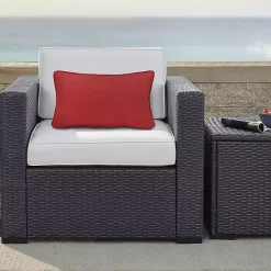 Sale Kirklands Home Ruby Outdoor Lumbar Pillow Red