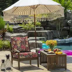 Clearance Kirklands Home Ruby Tropical 2-pc. Outdoor Deep Seat Cushion