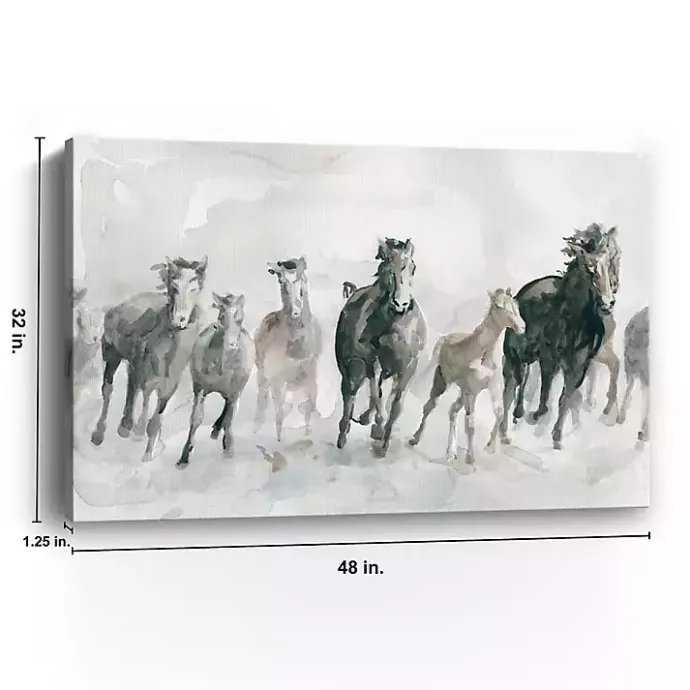 New Kirklands Home Running Wild Giclee Canvas Art Print