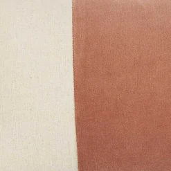 Discount Kirklands Home Rust Velvet Colorblock Lumbar Pillow