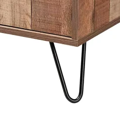 Outlet Kirklands Home Rustic Hairpin Wine Cabinet Brown