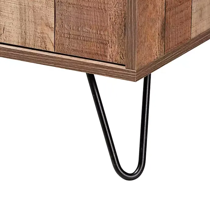 Outlet Kirklands Home Rustic Hairpin Wine Cabinet Brown