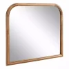 Best Kirklands Home Rustic Brown Wide Arch Wall Mirror