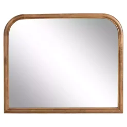 Best Kirklands Home Rustic Brown Wide Arch Wall Mirror