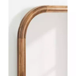 Best Kirklands Home Rustic Brown Wide Arch Wall Mirror