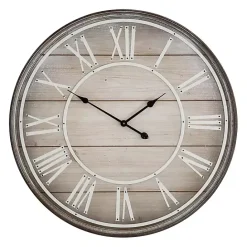 Outlet Kirklands Home Rustic Charm Wood Wall Clock
