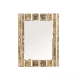Best Kirklands Home Rustic Driftwood Striped Wall Mirror