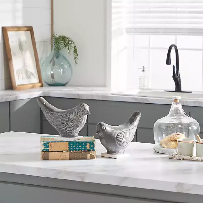 Discount Kirklands Home Rustic Etched Birds 2-pc. Figurine Set