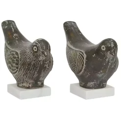 Discount Kirklands Home Rustic Etched Birds 2-pc. Figurine Set