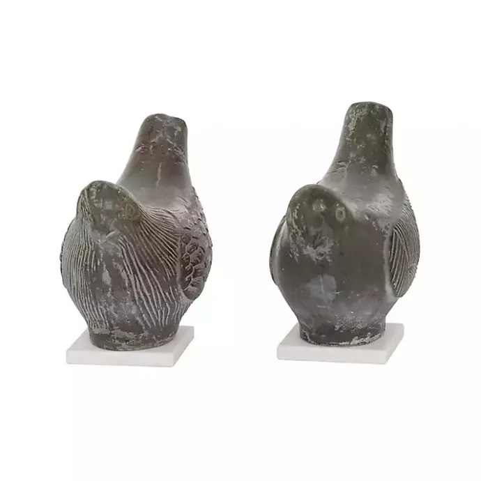 Discount Kirklands Home Rustic Etched Birds 2-pc. Figurine Set