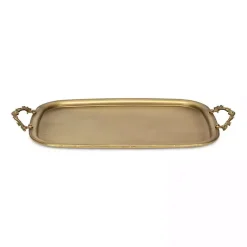 Online Kirklands Home Rustic Metal Decorative Tray Gold