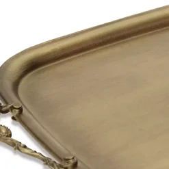 Online Kirklands Home Rustic Metal Decorative Tray Gold