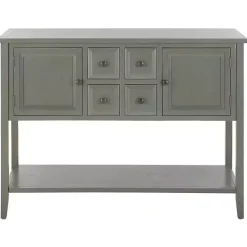 Discount Kirklands Home Rustic 4-Drawer Charlotte Sideboard Gray