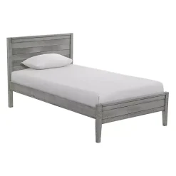Kirklands Home Rustic Gray Pine Panel Twin Bed Frame