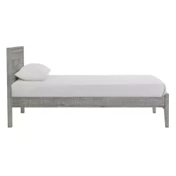 Kirklands Home Rustic Gray Pine Panel Twin Bed Frame