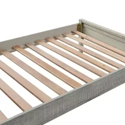 Kirklands Home Rustic Gray Pine Panel Twin Bed Frame