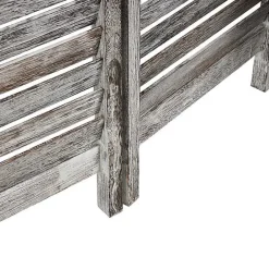 Hot Kirklands Home Rustic Shutter Trifold Room Divider Gray