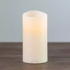 Best Kirklands Home Rustic LED Pillar Candle, 3x6 in. Ivory