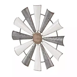 Hot Kirklands Home Rustic Metal Windmill Wall Plaque