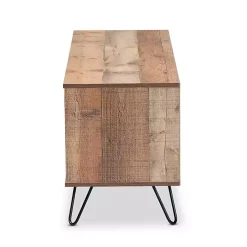 Online Kirklands Home Rustic Oak Wood TV Stand Brown