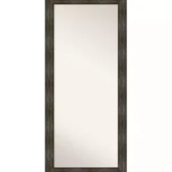 Sale Kirklands Home Rustic Rail Charred Framed Mirror