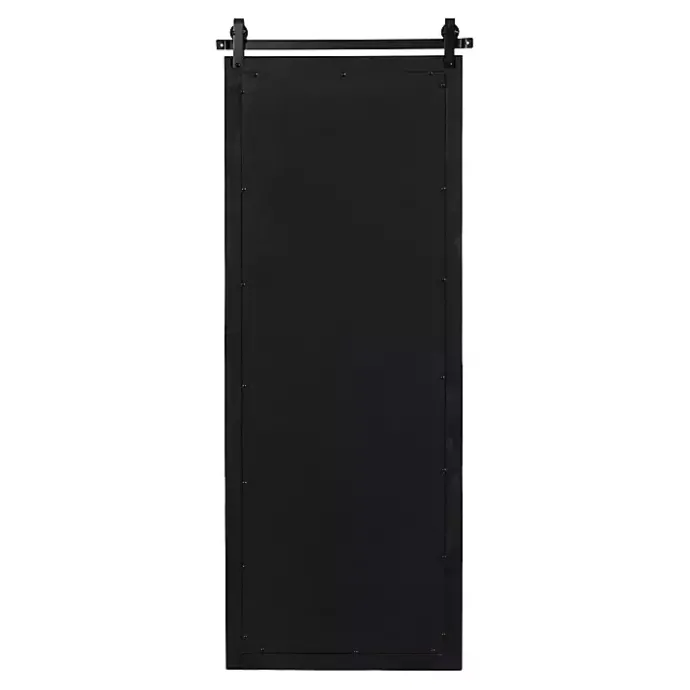 Outlet Kirklands Home Rustic Walnut Barn Door Wall Mirror