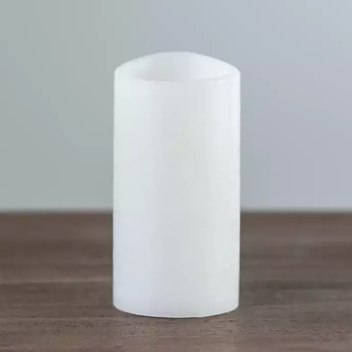 Outlet Kirklands Home Rustic LED Pillar Candle, 3x6 in. White