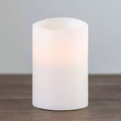 Outlet Kirklands Home Rustic LED Pillar Candle, 4x6 in. White