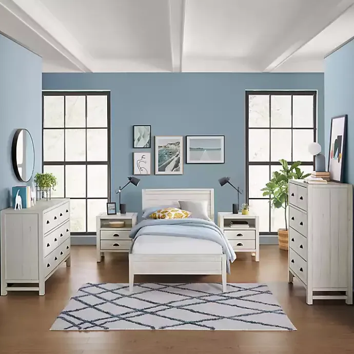 Online Kirklands Home Rustic White Pine Panel Twin Bed Frame