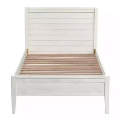 Online Kirklands Home Rustic White Pine Panel Twin Bed Frame